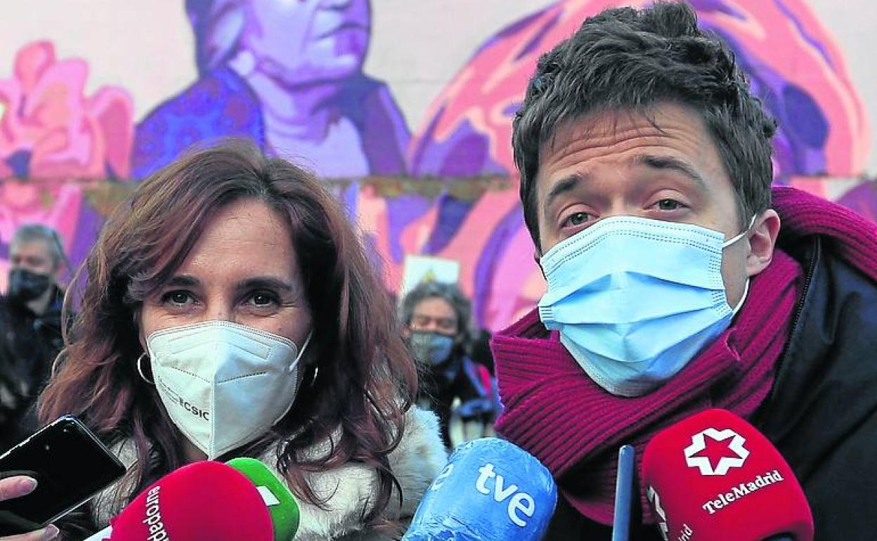 Mónica García e Iñigo Errejón, de Más País. 