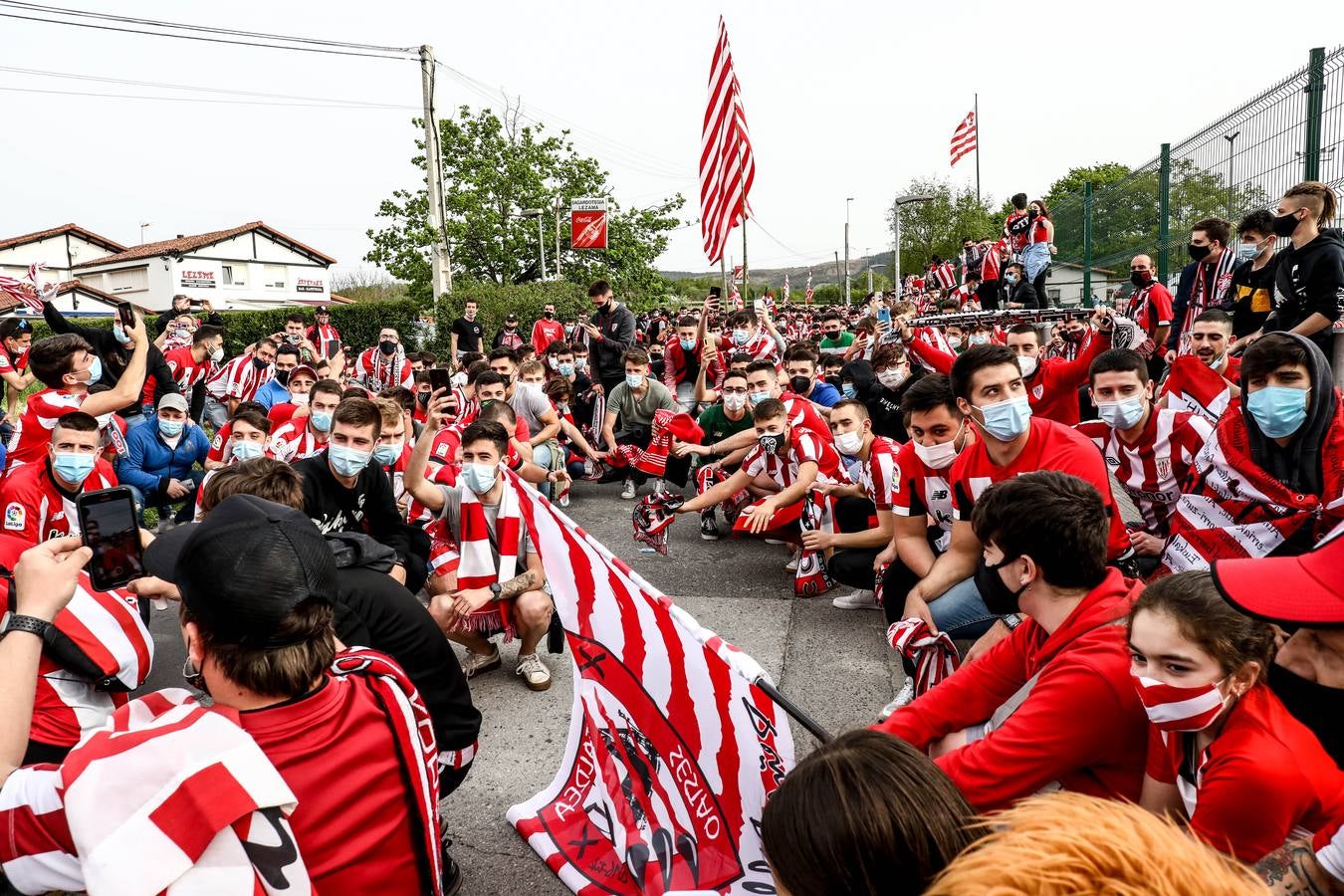 Fotos: Gran despedida a los jugadores del Atheltic en Lezama