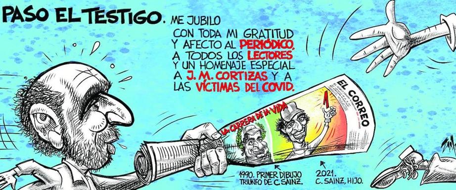 Viñeta de despedida de Zulet publicada en EL CORREO el pasado 1 de marzo.