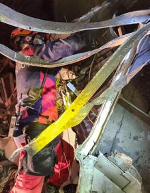 Imagen secundaria 2 - Imágenes tomadas tras el accidente. 