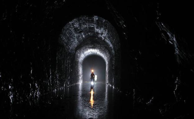 El túnel de Herreros lleva tiempo abandonado. 