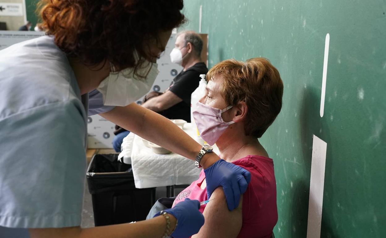 Vacunación en Lakua.