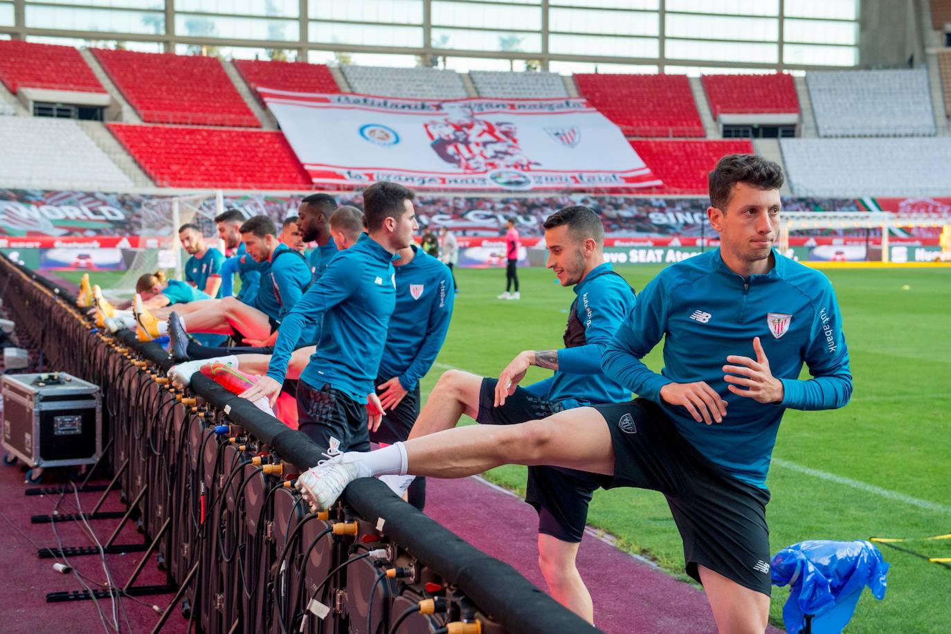 Fotos: El último entrenamiento del Athletic antes de la final, en imágenes