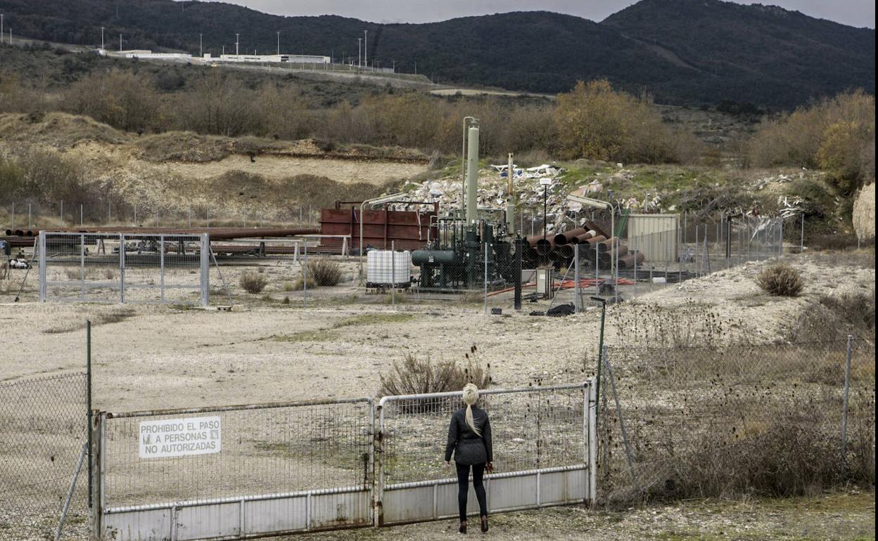 Imagen del pozo Armentia-2 donde se había planteado hacer los sondeos de gas, un proyecto que el Gobierno vasco ha descartado.