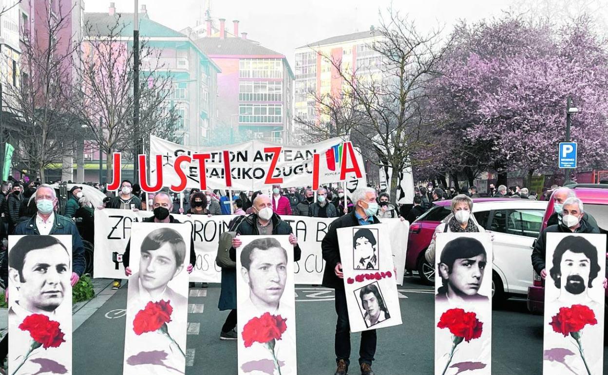 Cabecera de la manifestación celebrada el pasado 3 de marzo.