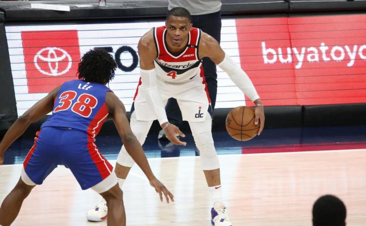 Russell Westbrook, durante el partido. 