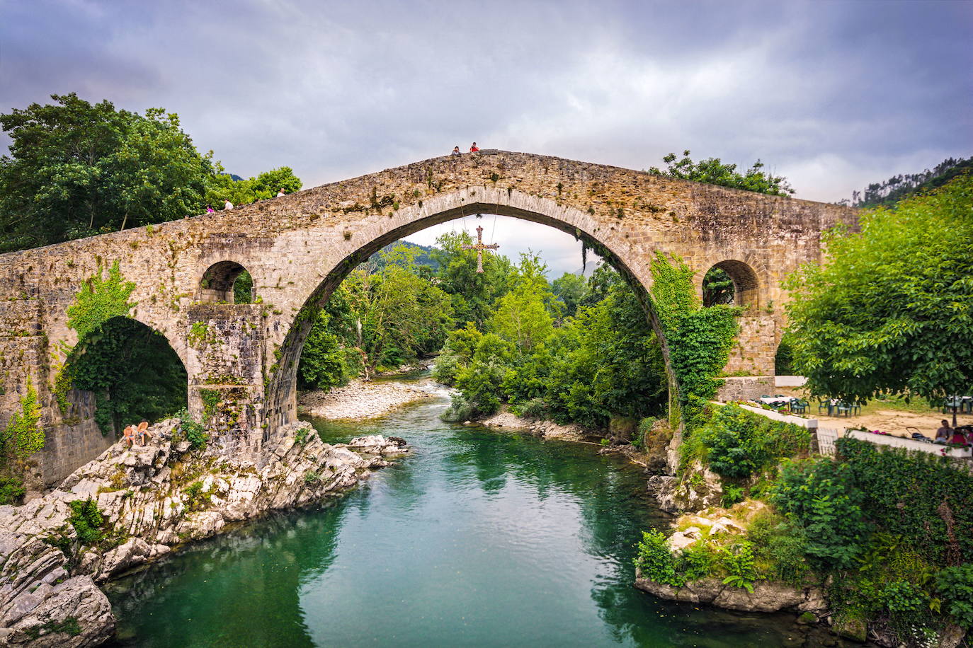 Puente romano en Cangas de Onís (Asturias)