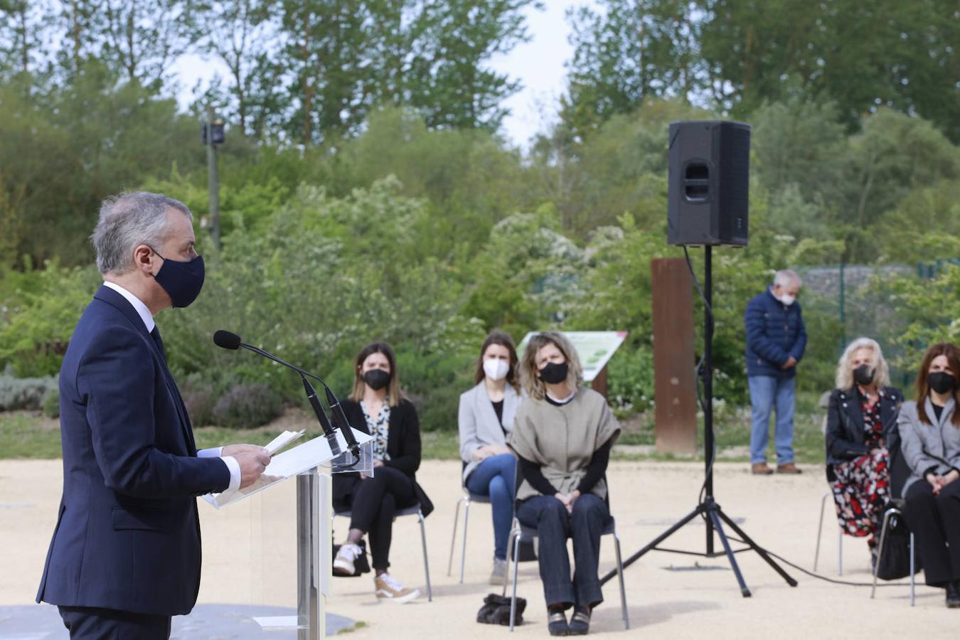 Fotos: Urkullu en el acto de homenaje a la víctimas de Covid