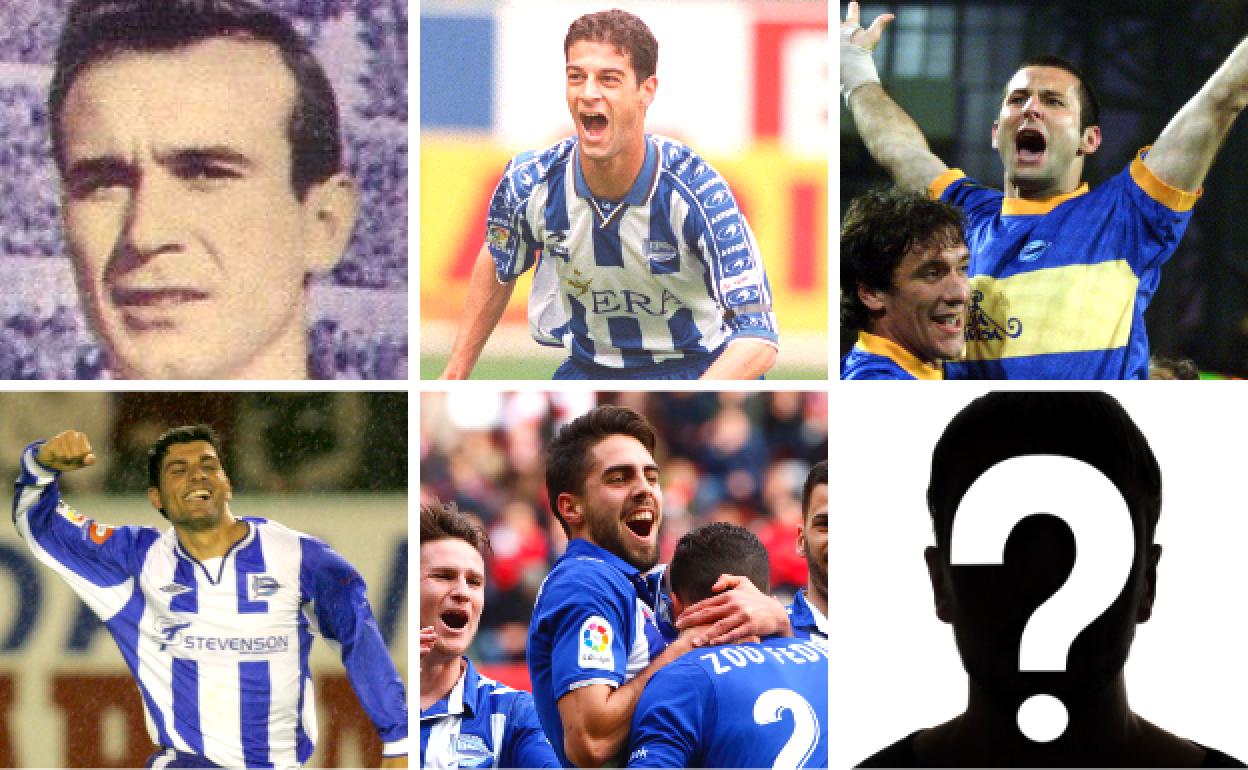 Wilson Jones, Gerard López, Javi Moreno, John Aloisi y Rubén Sobrino, autores de los goles centenarios. 