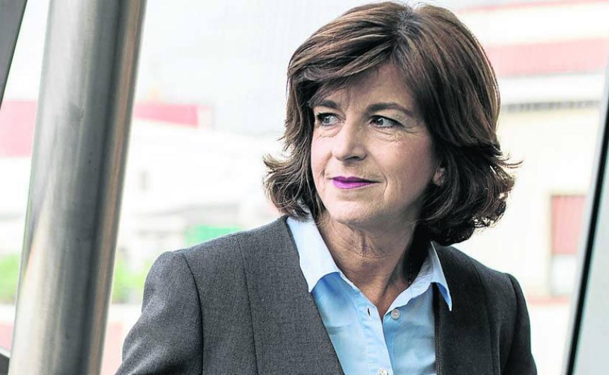 Nekane Murga, en la sede del Departamento de Salud en Bilbao, cuando era consejera. 