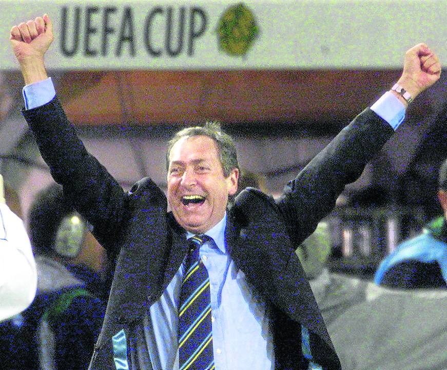 El técnico del Liverpool Houllier. 