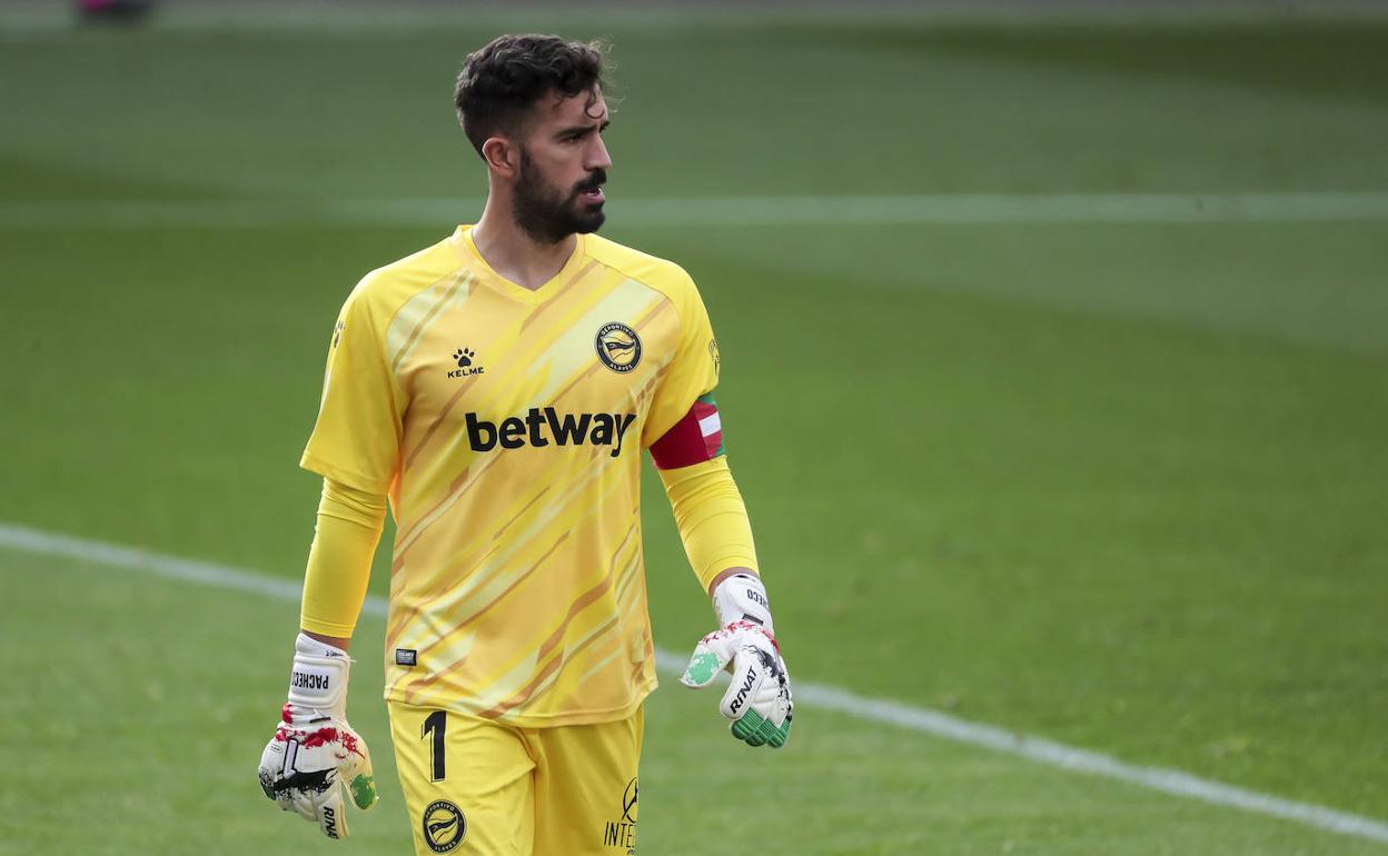 Pacheco, en un partido de esta temporada. 