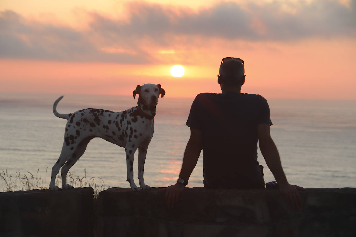 Atardecer en la playa de La Salvaje. 