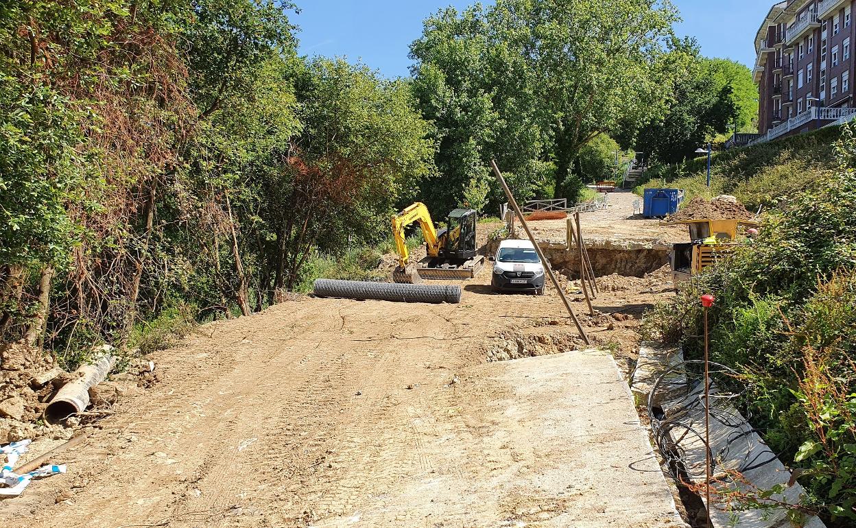 La zona en la que se podujó la avería dejó sin suminisitro a San Antonio y Kukullaga. AYUNTAMIENTO