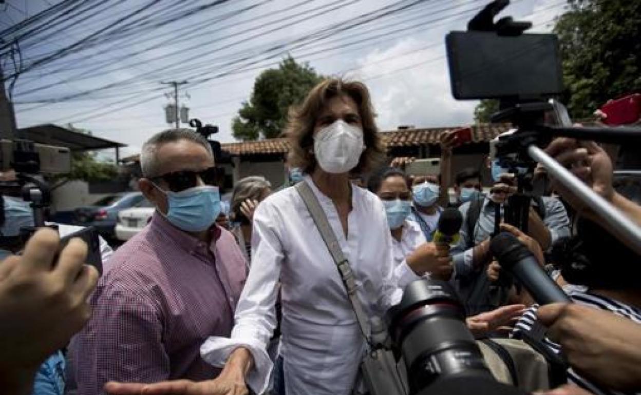 La aspirante a la presidencia de Nicaragua, Cristiana Chamorro.