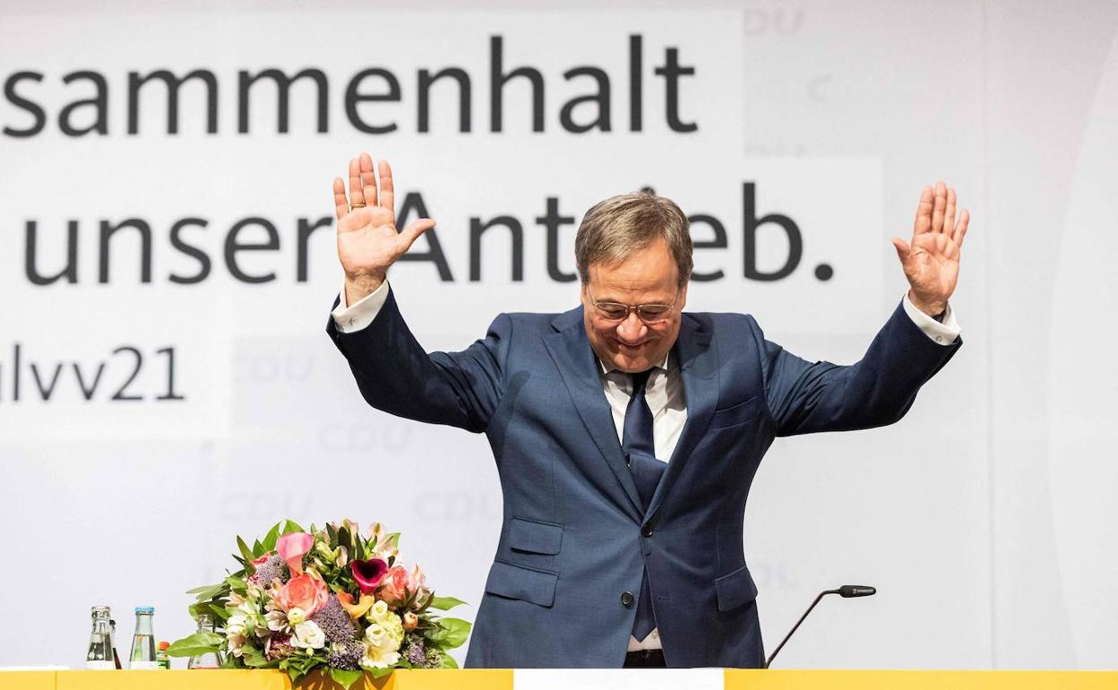 Armin Laschet., nuevo presidente de la CDU y aspirante a tomar el relevo de Angela Merkel. 