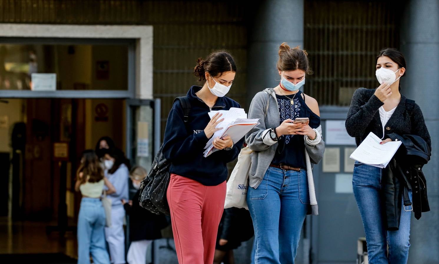 Fotos: Primera jornada de la Selectividad 2021