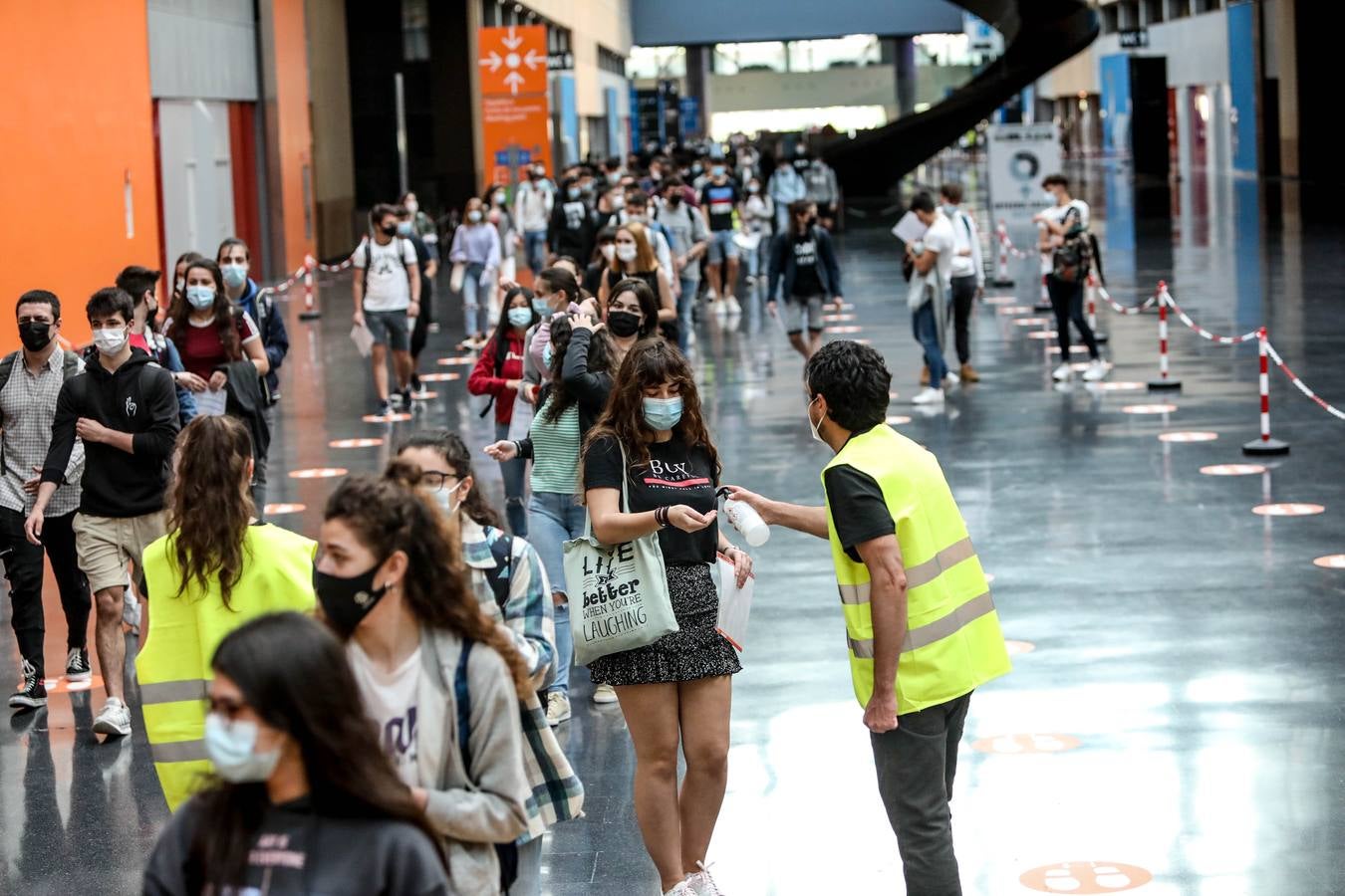 Fotos: Primera jornada de la Selectividad 2021