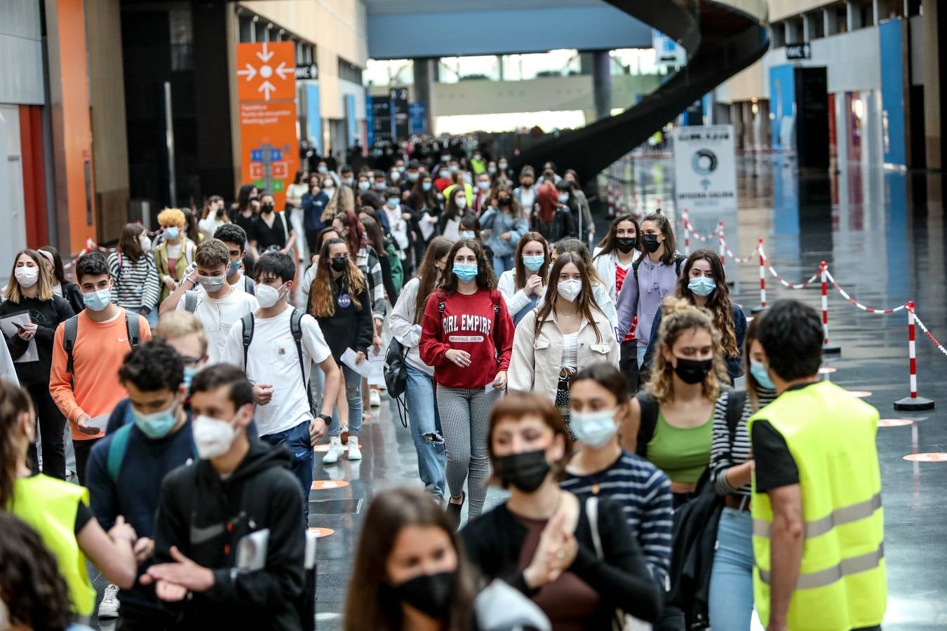 Fotos: Primera jornada de la Selectividad 2021