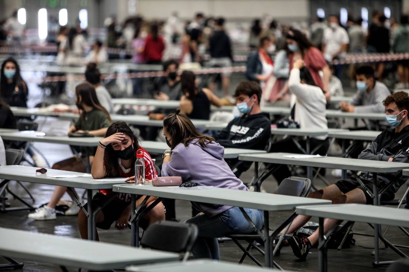 Fotos: Primera jornada de la Selectividad 2021