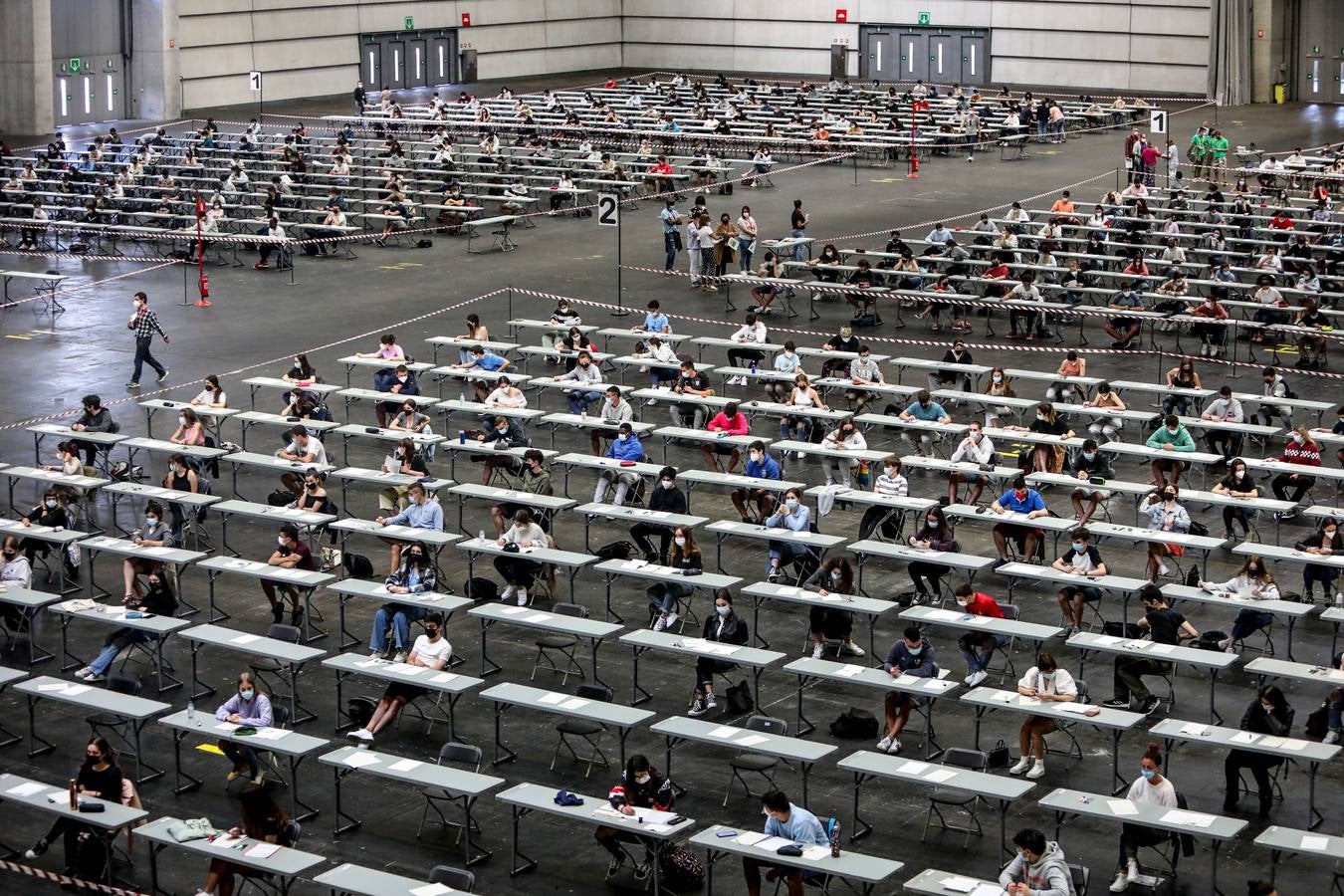 Fotos: Primera jornada de la Selectividad 2021