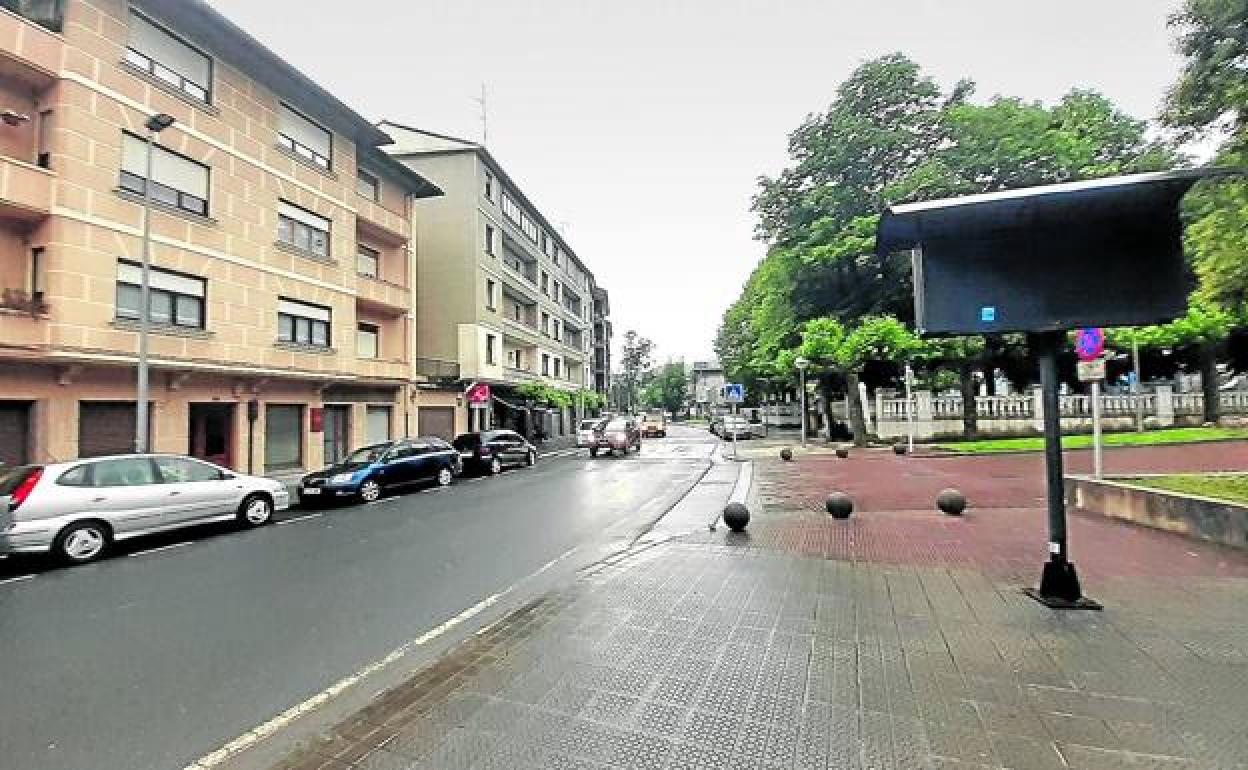 Cuando termine la obra en el barrio de Arraibi la calle solo tendrá un único sentido. 