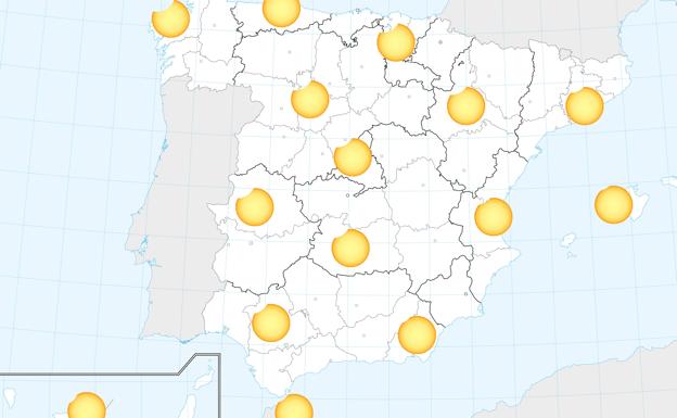 Así se verá el eclipse de hoy por provincias.