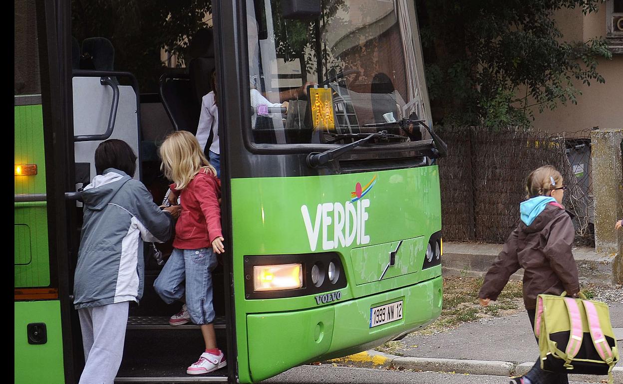 Imagen de archivo de un autobús escolar. 