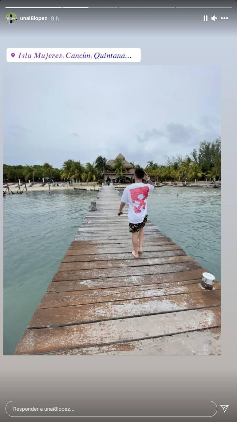 Unai López disfruta de sus vacaciones en Isla Mujeres, lugar con unas playas espectaculares y el agua cristalina... ¡Todo un paraíso!