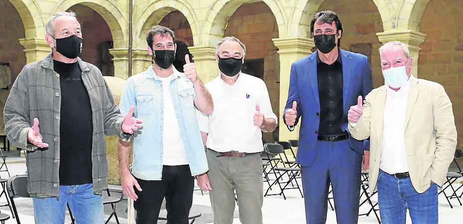 Karlos y Joseba Arguiñano, Roge Blasco, Ion Aramendi y Agustín Herranz.