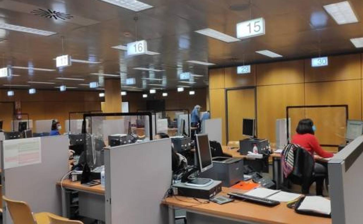 Oficinas de Hacienda.