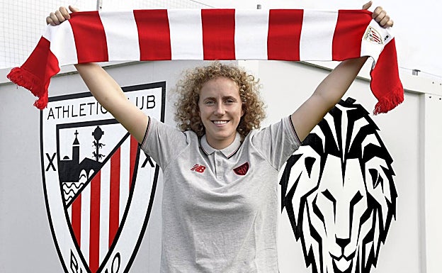 La guipuzcoana luce ya los colores rojiblancos. 