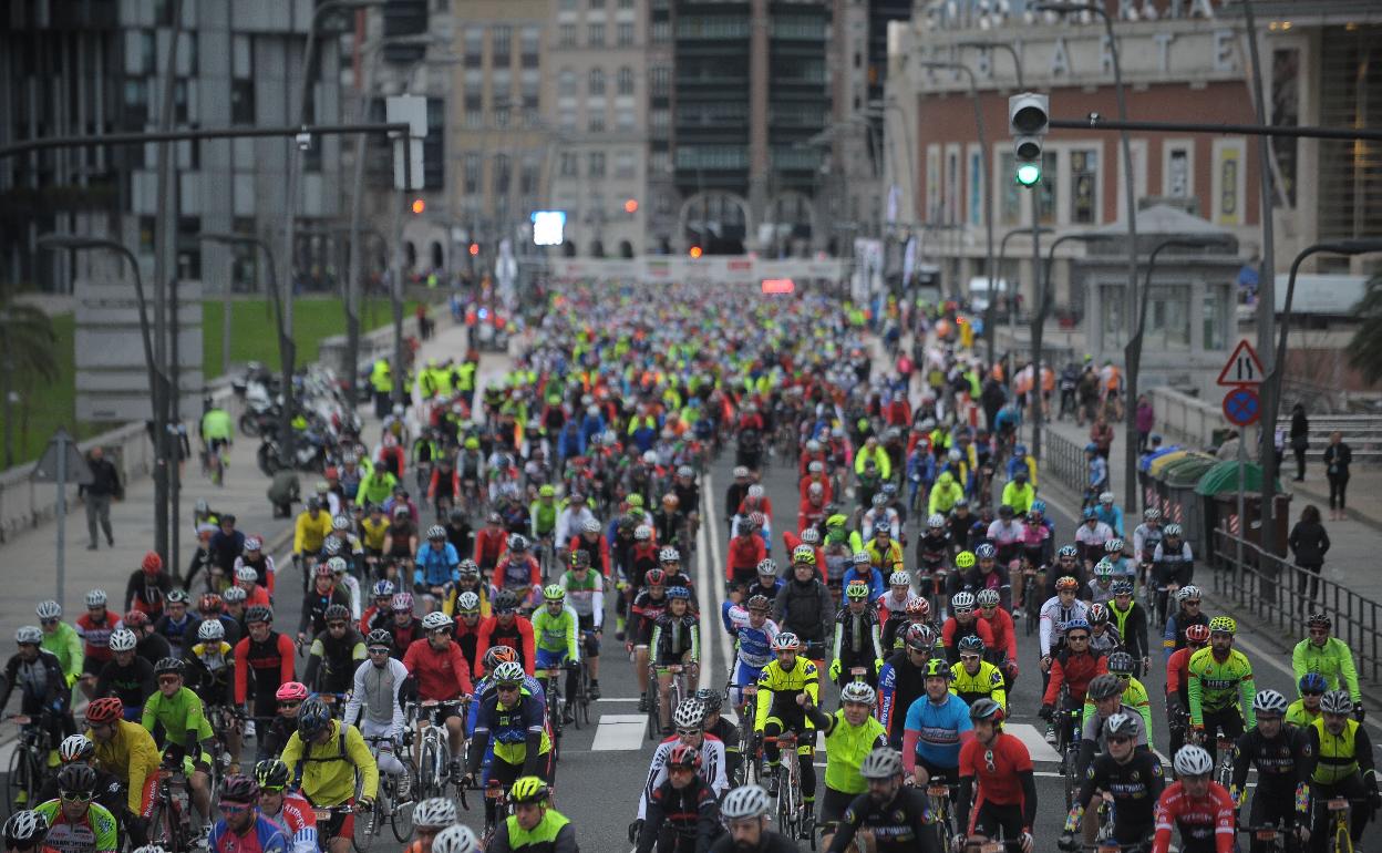 Imagen de la salida de la Bilbao-Bilbao. 