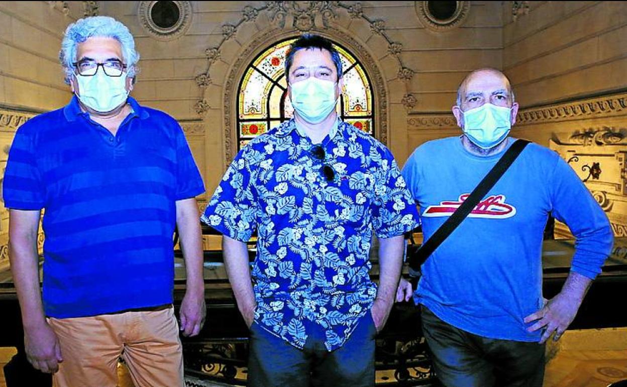 Justo Ezenarro, Gorka Reino y Tato Gracia. 