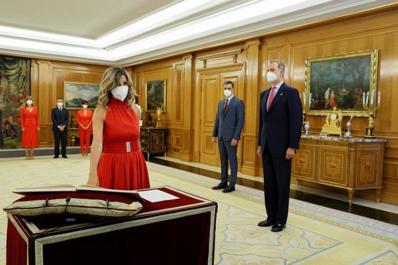 Yolanda Díaz promete este lunes su cargo como vicepresidenta segunda del Gobierno.