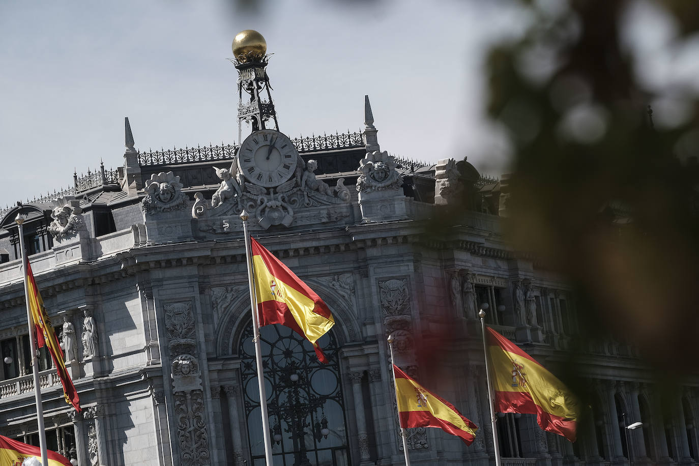 Fachada del Banco de España. 