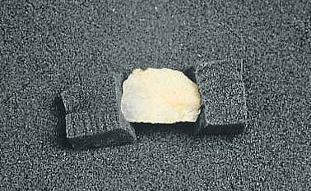 La lasca de cuarzo de hace 1,3 millones de años. 