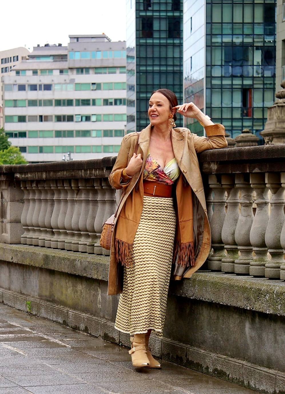 Fotos: Amaia, la periodista que no pasa desapercibida en Bilbao con sus looks asequibles y