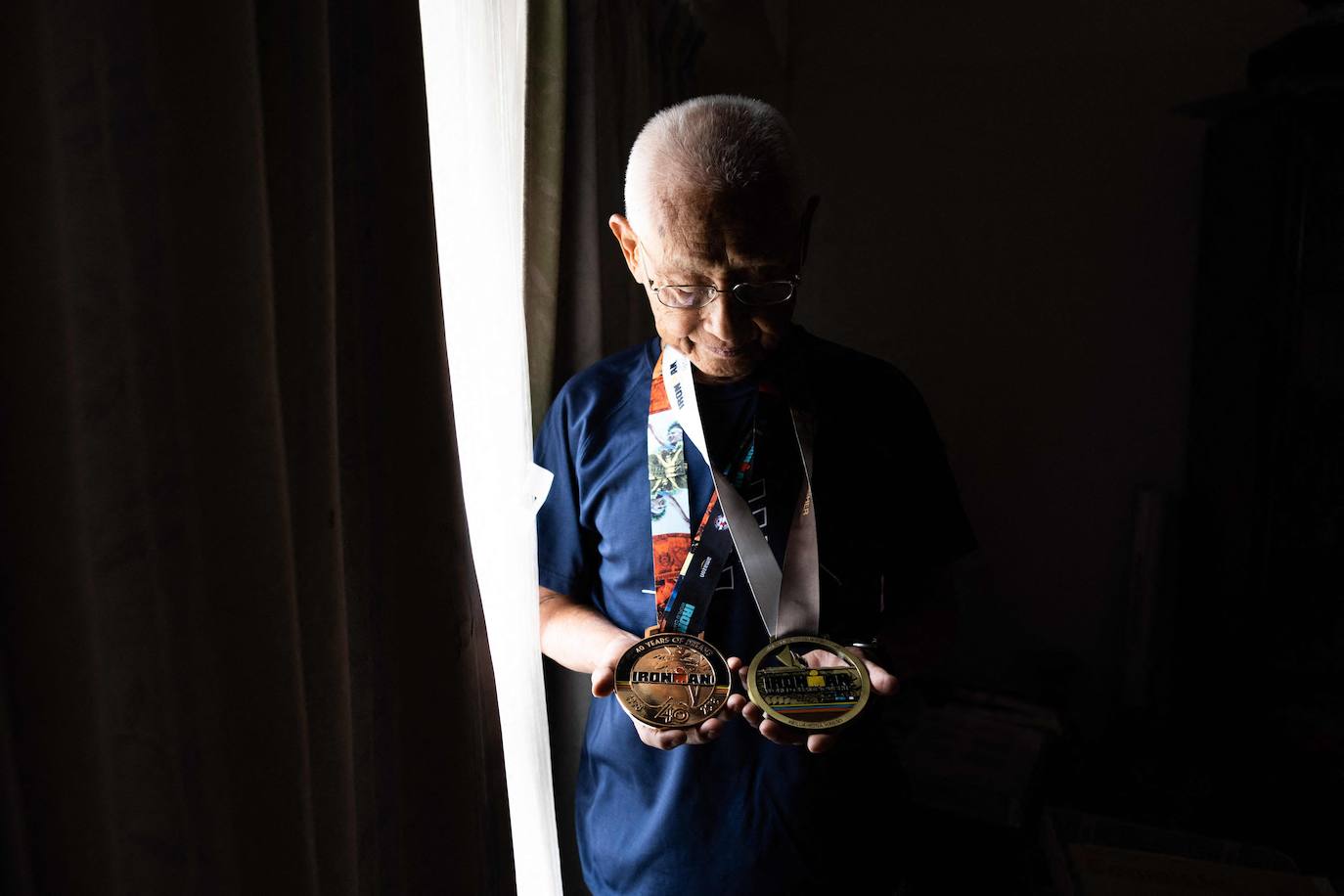 Fotos: Un japonés de 88 años está preparando el Ironman viendo los Juegos de Tokio