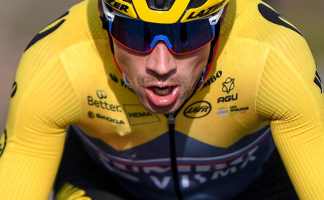 Roglic, vencedor de la primeraetapa de la Vuelta. 