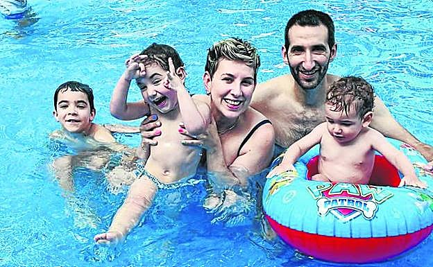 Los integrantes de la familia Fernández-Martín. 