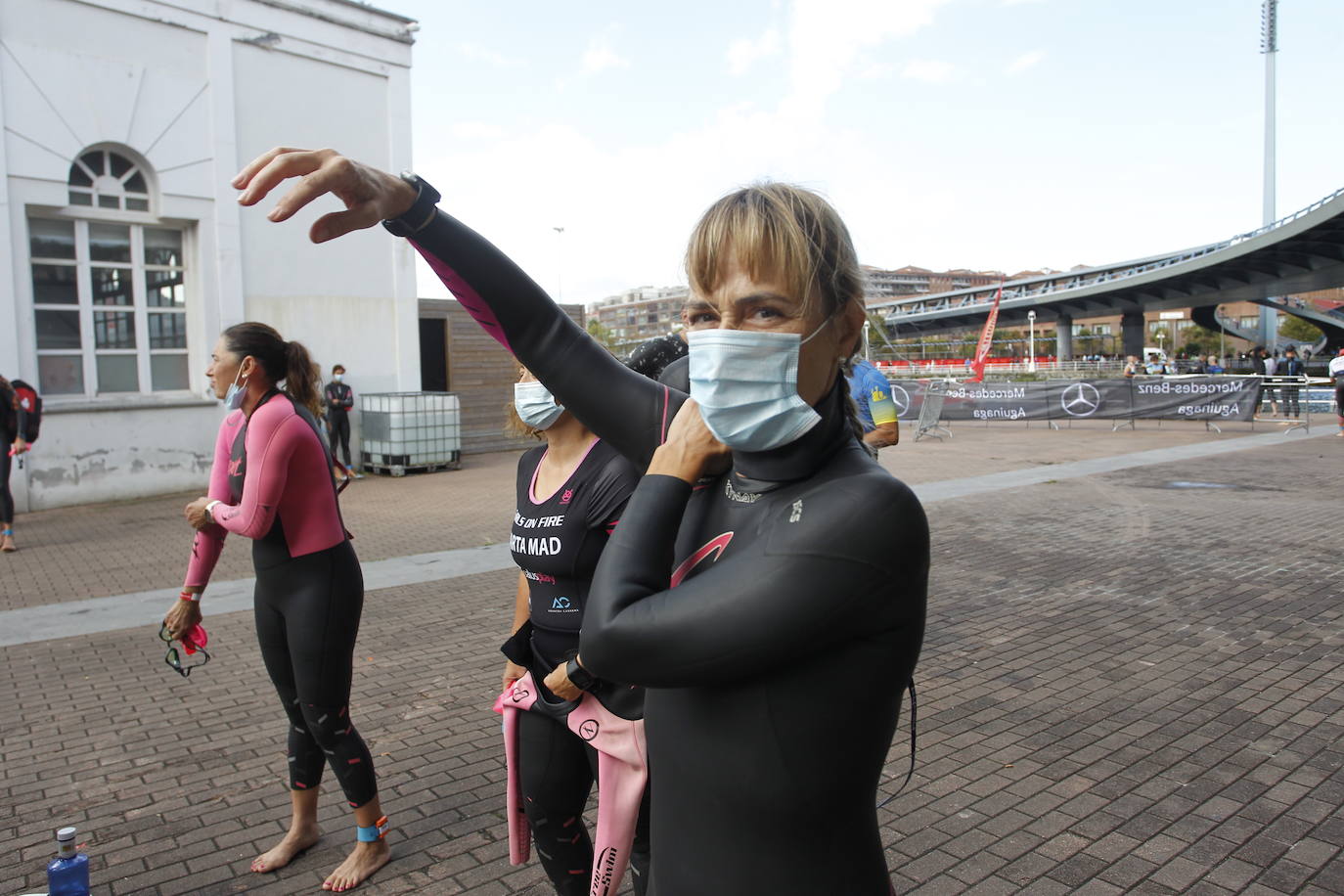 Fotos: Los bilbaínos disfrutan del triatlón