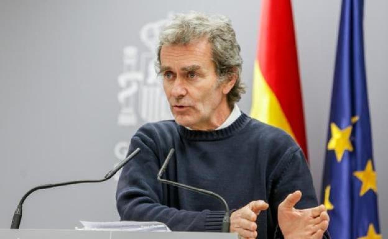 Fernando Simón, durante una rueda de prensa. 