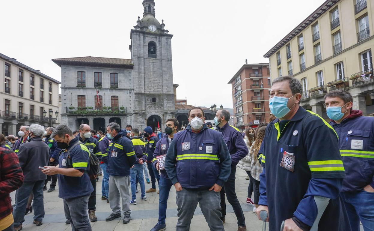 La plantilla ha protagonizado manifestaciones, marachas y protestas en los meses de huelga. 