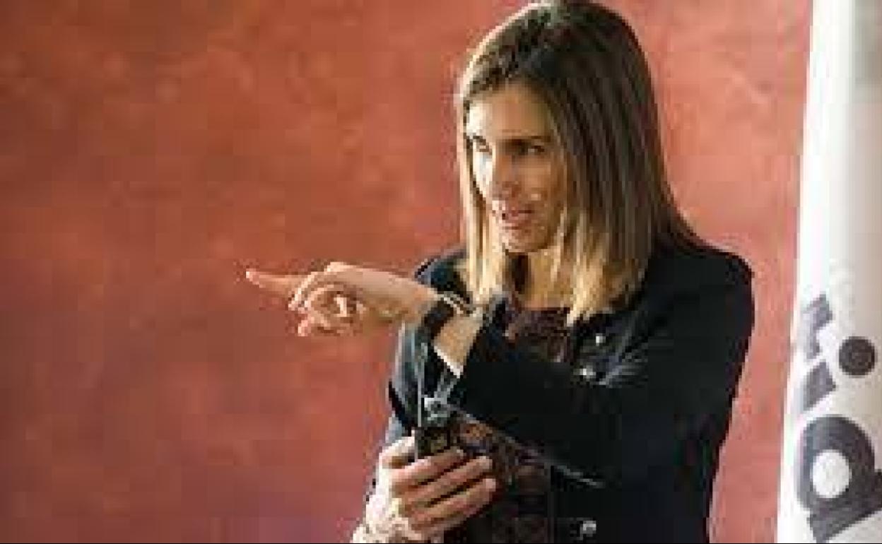 Marta Pinillos, durante una de sus conferencias.