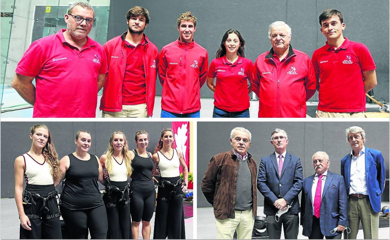 Arriba: Edu Santamarina, Nicolás Viar, Manolo Rey-Baltar, Silvia Marcé, Tomás Alonso-Allende y Perico Basterra. Abajo, Alejandra Pérez, Nerea Sorondo, Janire Etxabe, Karmele Gisasola y Sara Mohino. Derecha, Txus Paredes, Igor del Busto, Julio Alegría y Jorge Barrie.