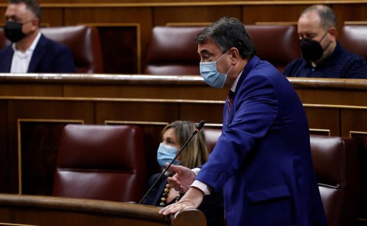 Aitor Esteban, en el Congreso. 