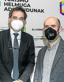 Imagen secundaria 2 - Eduardo Mozo de Rosales, María Goti, Gregorio Rojo, Zuriñe Ortiz de Latierro y Daniel Solana. | Abajo a la derecha, Raquel Castro, Raquel Celemín, Nuria Fernández, Edurne Campo e Isabel Marrón. A la izquierda, Víctor Badorrey y Jesús Herrero..