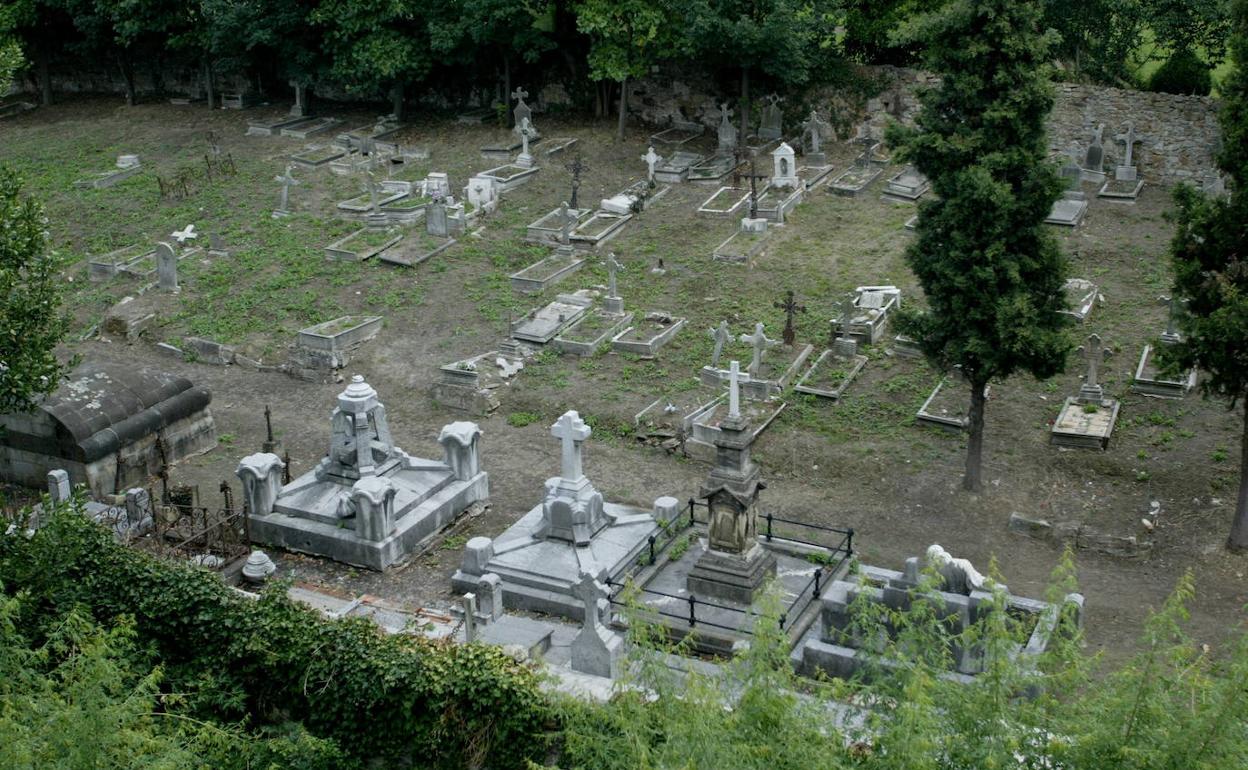 Vista del cementerio de Begoña