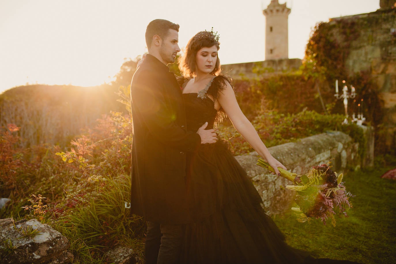 Fotos: La &#039;boda&#039; en Halloween de Emma y Gorka en La Galea: cuando los novios dan mucho miedo